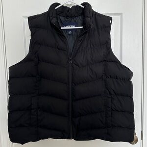Women’s Plus Size Insulated Vest - Black